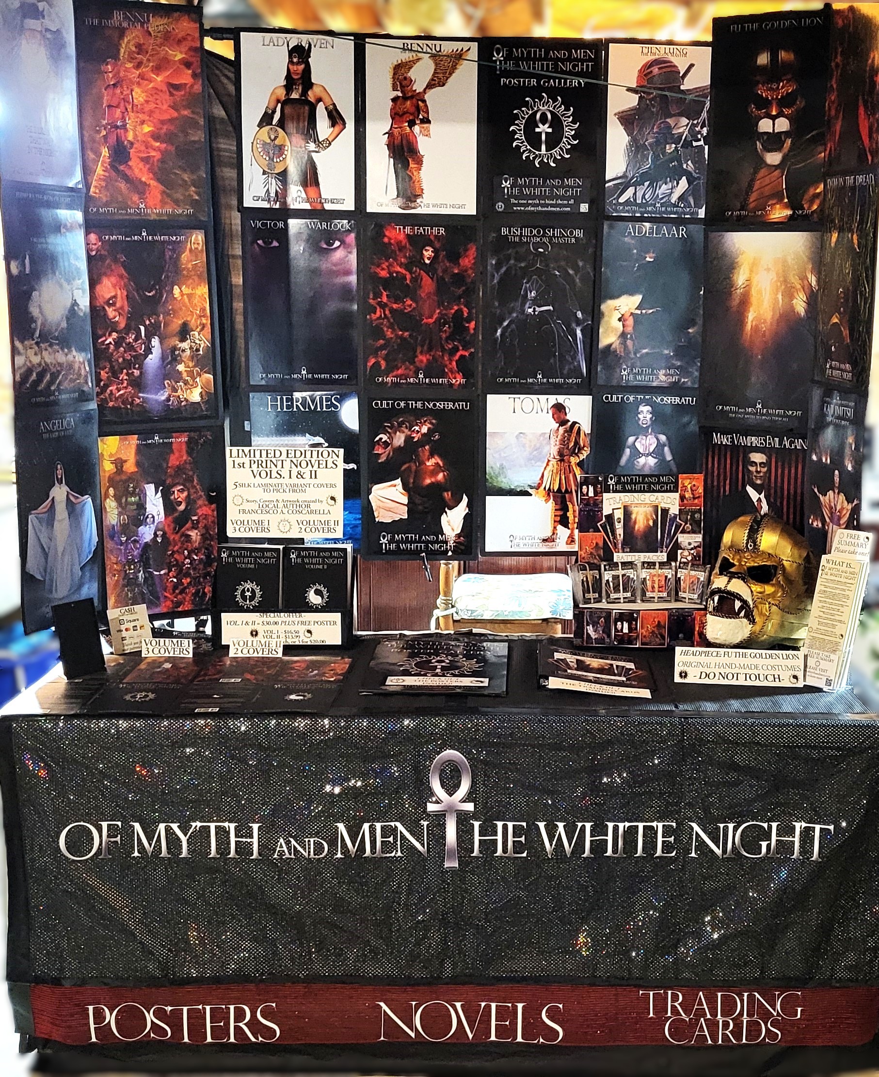 Exhibit booth for Of Myth and Men: The White Night from Of Myth and Men: The White Night by Francesco Coscarella