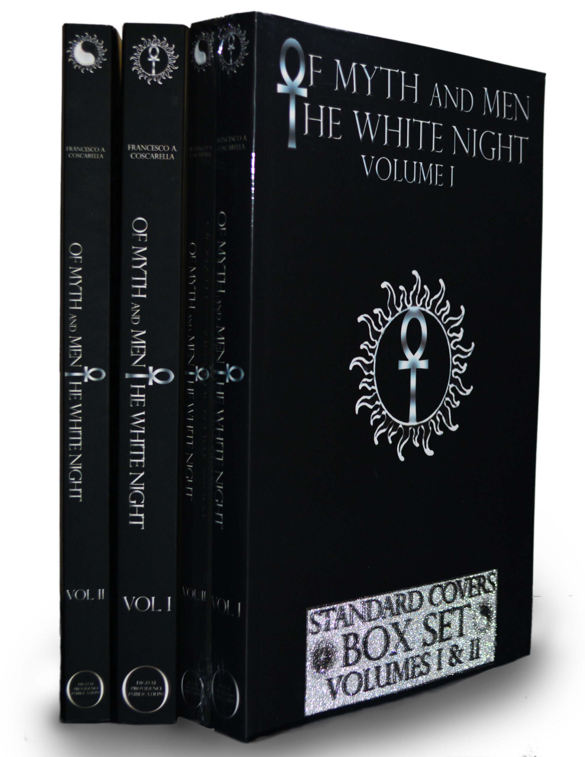 Box Set Standard Covers of Of Myth and Men: The White Night by Francesco Coscarella