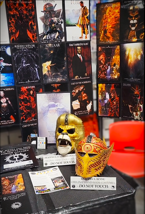 Close up of exhibit booth for Of Myth and Men: The White Night from Of Myth and Men: The White Night by Francesco Coscarella