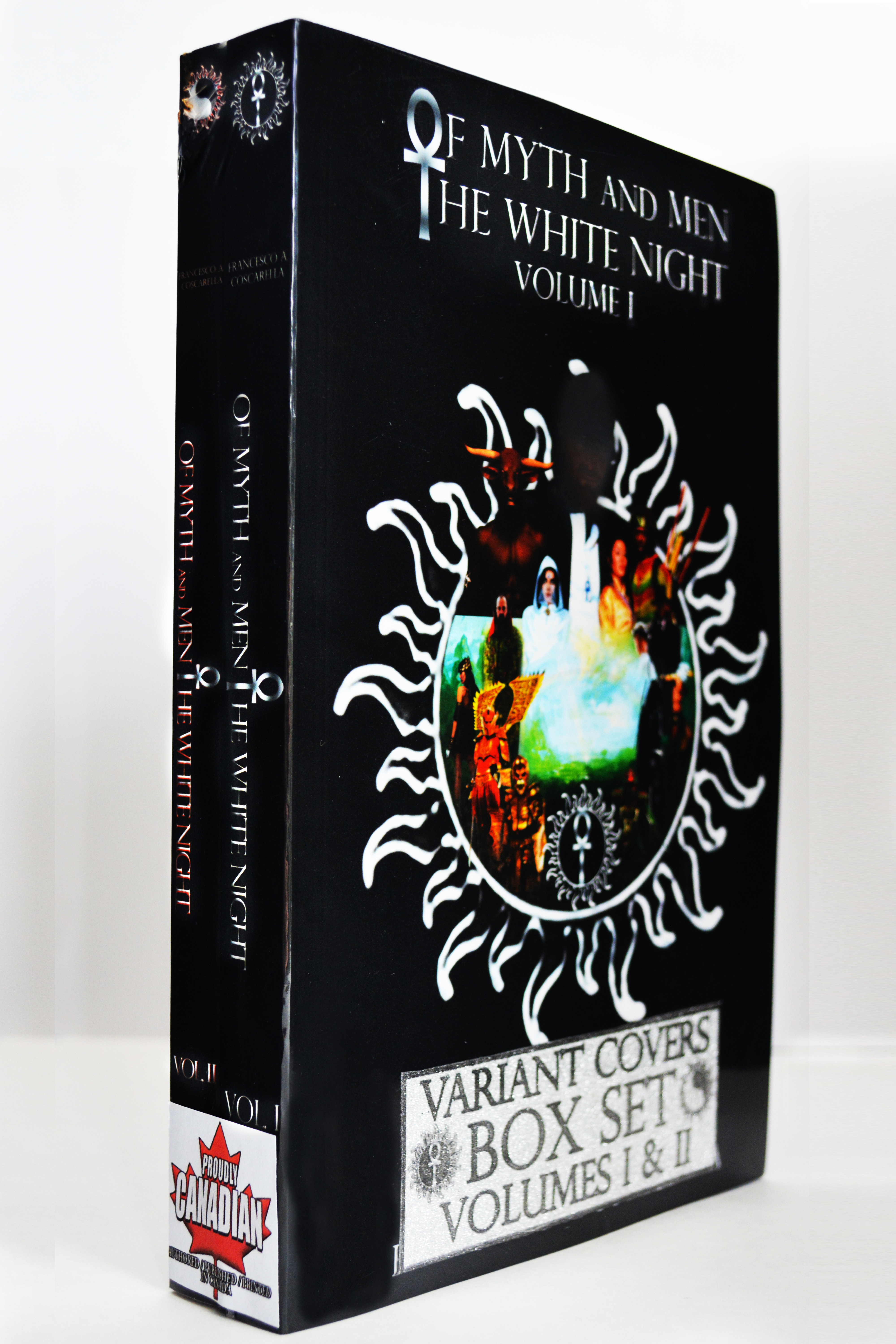 Box Set Variant Covers of Of Myth and Men: The White Night by Francesco Coscarella
